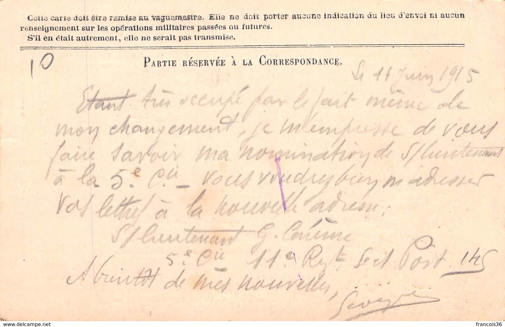 Lot de 83 CPA en franchise - Correspondance des Armées de la République - témoignages de guerre 1914 1918