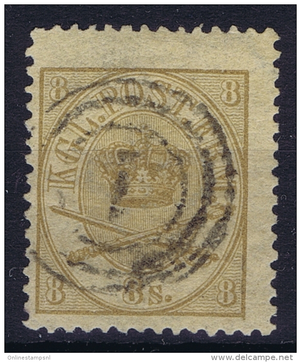 Denmark: Mi 14 AObl./Gestempelt/used Perfo 13 : 12,50   1864 With Watermark 1 - Oblitérés