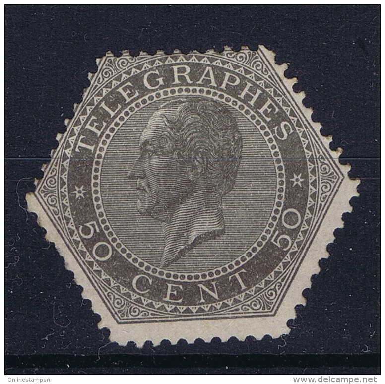 Belgium: Telegraphstamp 1866   OBP Nr  Tg 1b   MH/* Flz/ Charniere - Telegraph [TG]