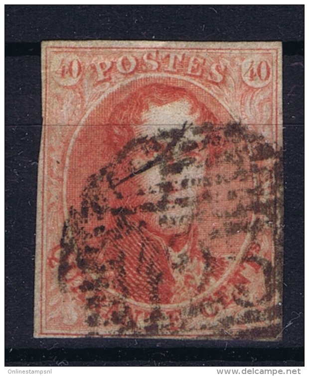 Belgium: OBP  12  Obl./Gestempelt/used  1858  No Wm - 1849-1865 Médaillons (Autres)