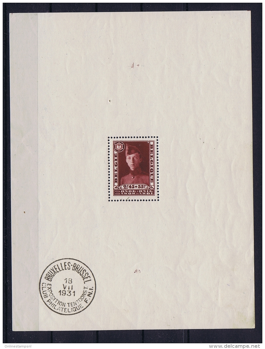 Belgium: OBP Block Nr 3 MH/* Flz/ Charniere 1931 - 1961-2001