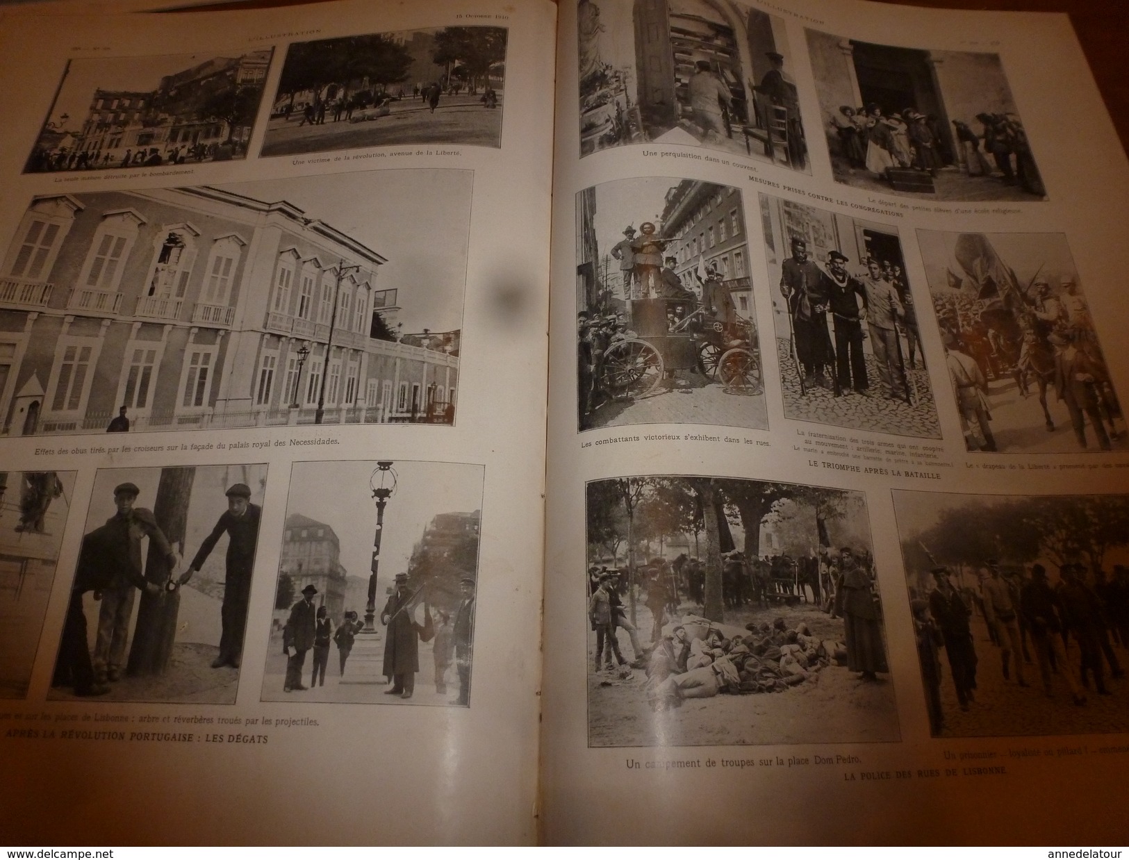 1910 L'ILLUSTRATION:Révolution à LISBONNE(Lisboa) ,pl. dom Pedro,etc (important doc.texte-photos);Mexique;L'île Maurice