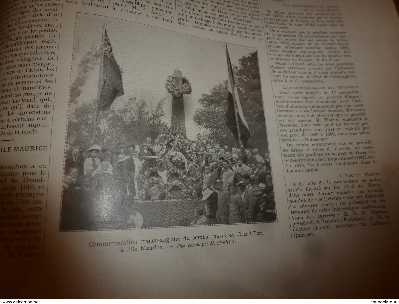 1910 L'ILLUSTRATION:Révolution à LISBONNE(Lisboa) ,pl. dom Pedro,etc (important doc.texte-photos);Mexique;L'île Maurice