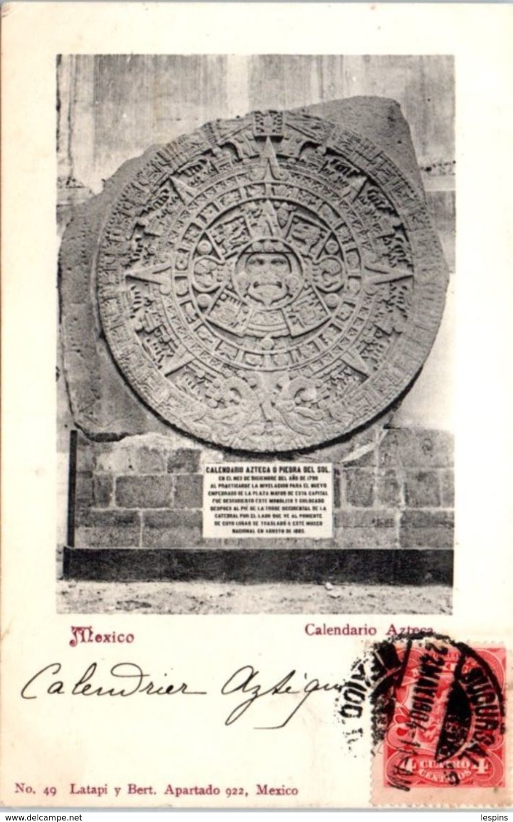 AMERIQUE -- MEXIQUE -- Mexico  - Calendario Azteca - Mexique
