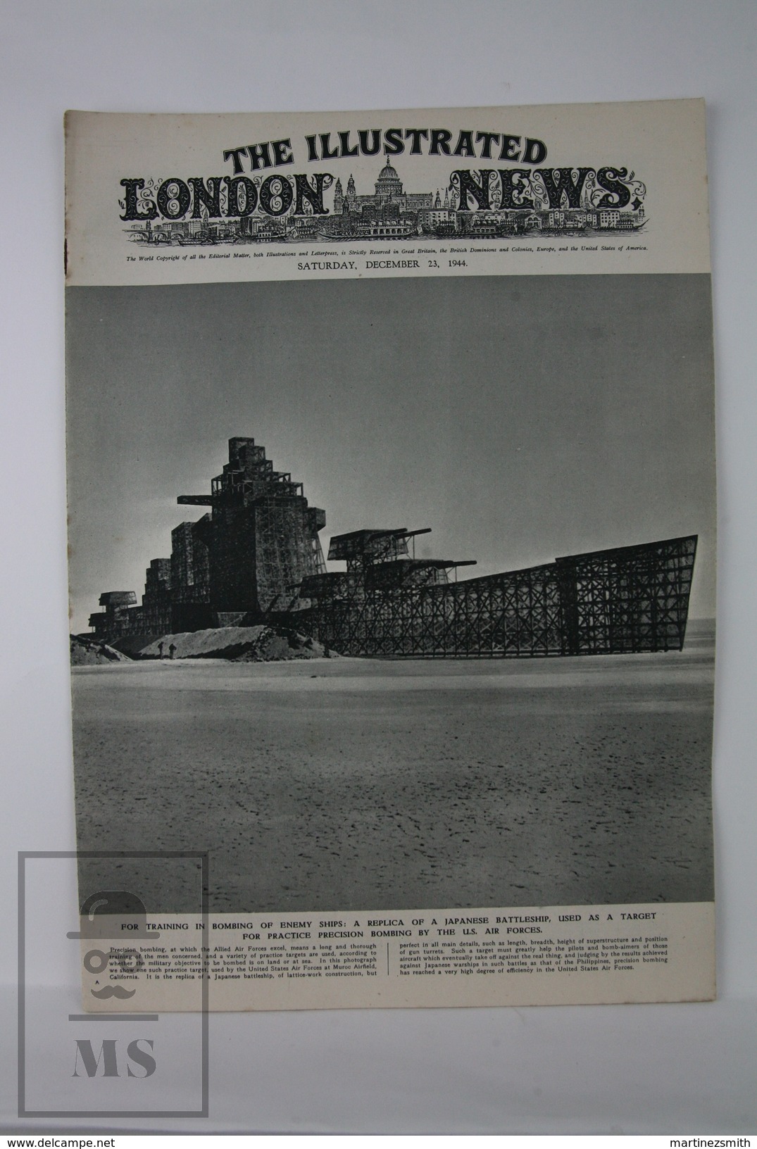 WWII The Illustrated London News, December 23, 1944, Athens: Alexander's Arrival - Partisan Prisoners - Historia