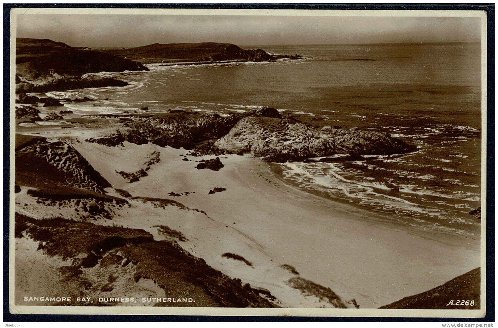 RB 1182 - Real Photo Postcard - Sangamore Bay Durness - Sutherland Scotland - Sutherland