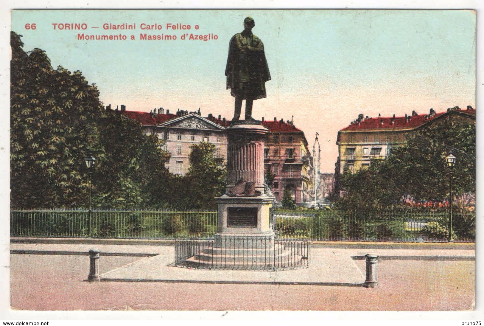 TORINO - Giardini Carlo Felice E Monumento A Massimo D'Azeglio - Parcs & Jardins