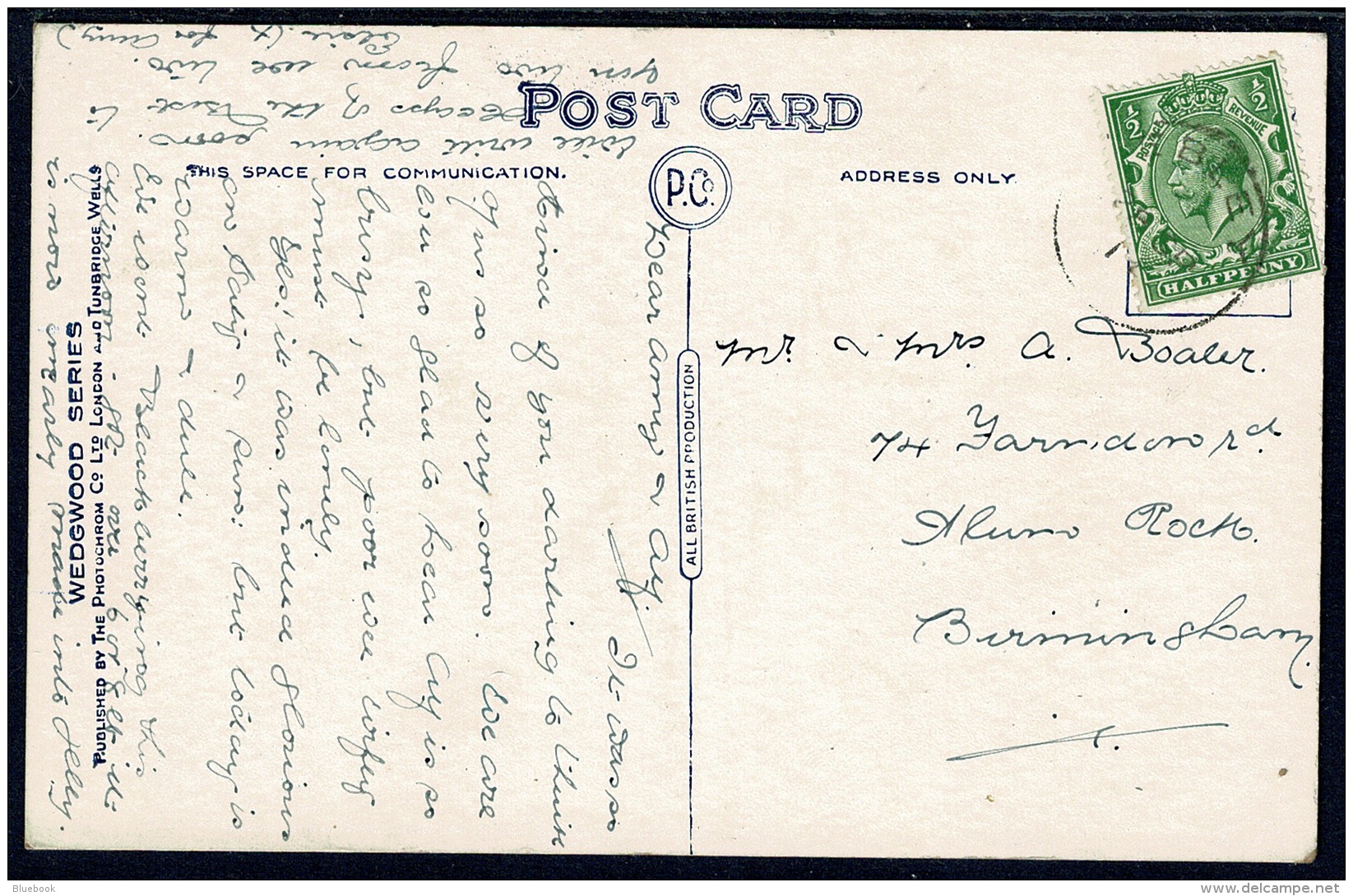 RB 1182 - 1914 Postcard - Chalford Valley Near Stroud Gloucestershire - Autres & Non Classés