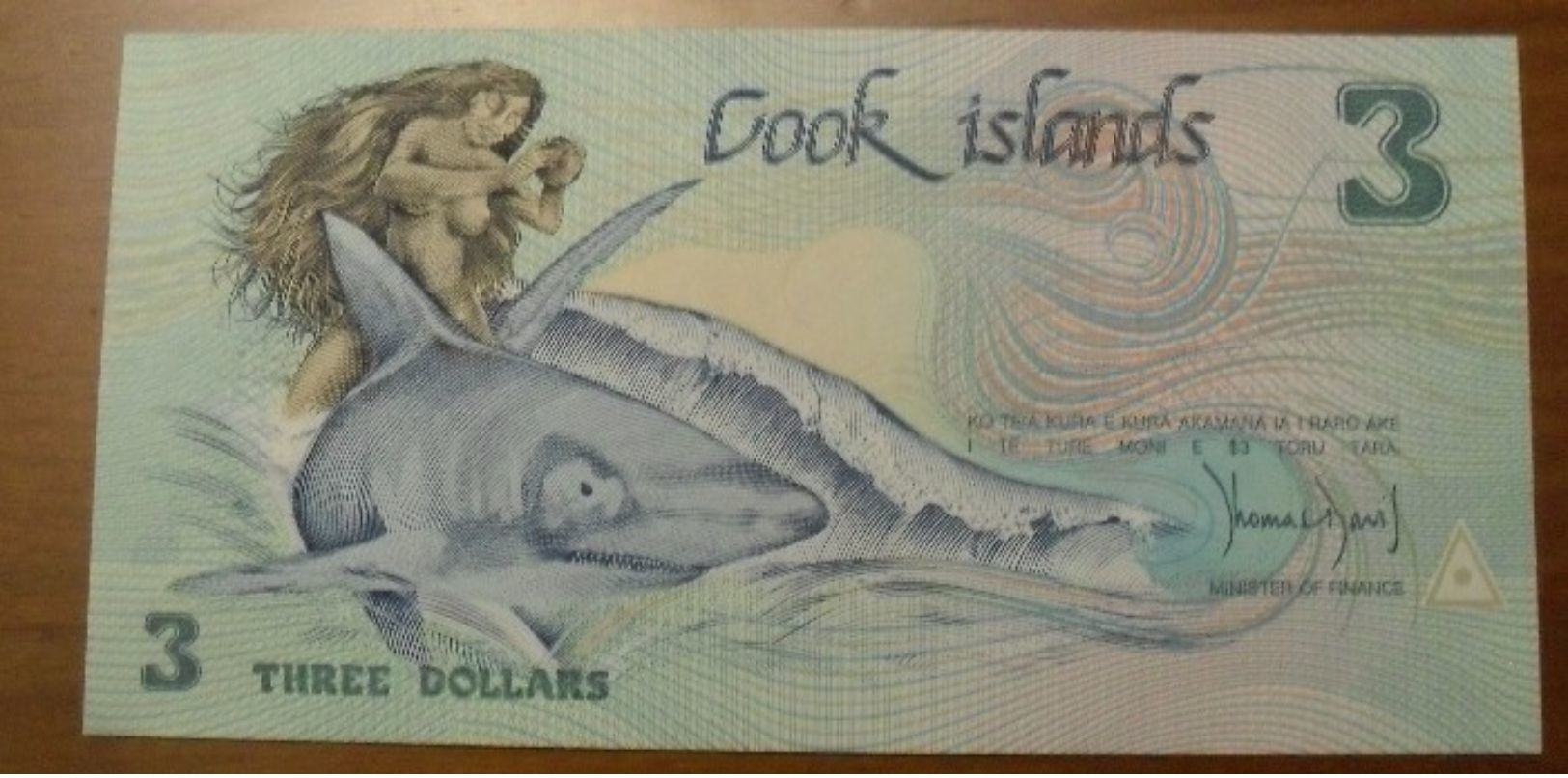 1987 - Cook Islands - 3 DOLLARS - AAQ  003221 - Cook