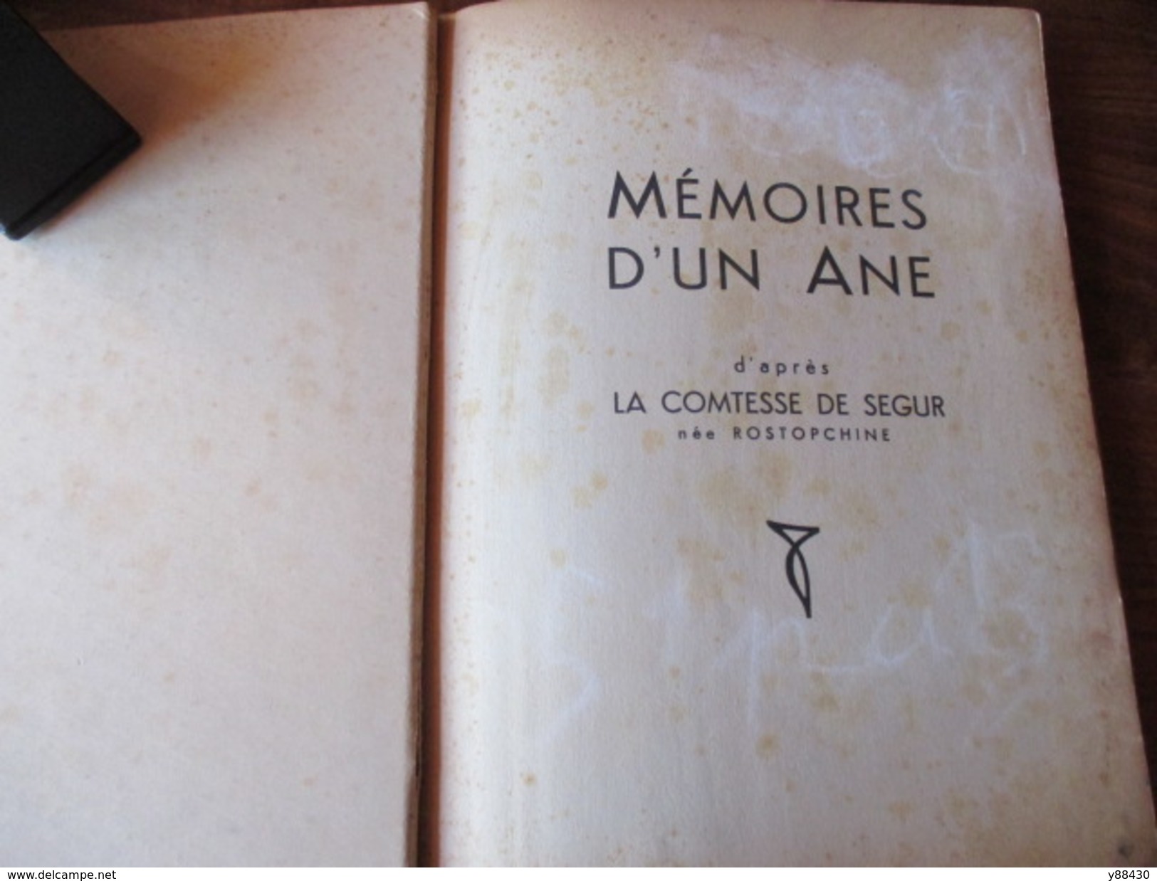 Les MEMOIRES D'un ÂNE - D'après LA COMTESSE DE SEGUR - Année 1950 - Livre De 52 Pages - Voir Les 12 Photos - Sonstige & Ohne Zuordnung