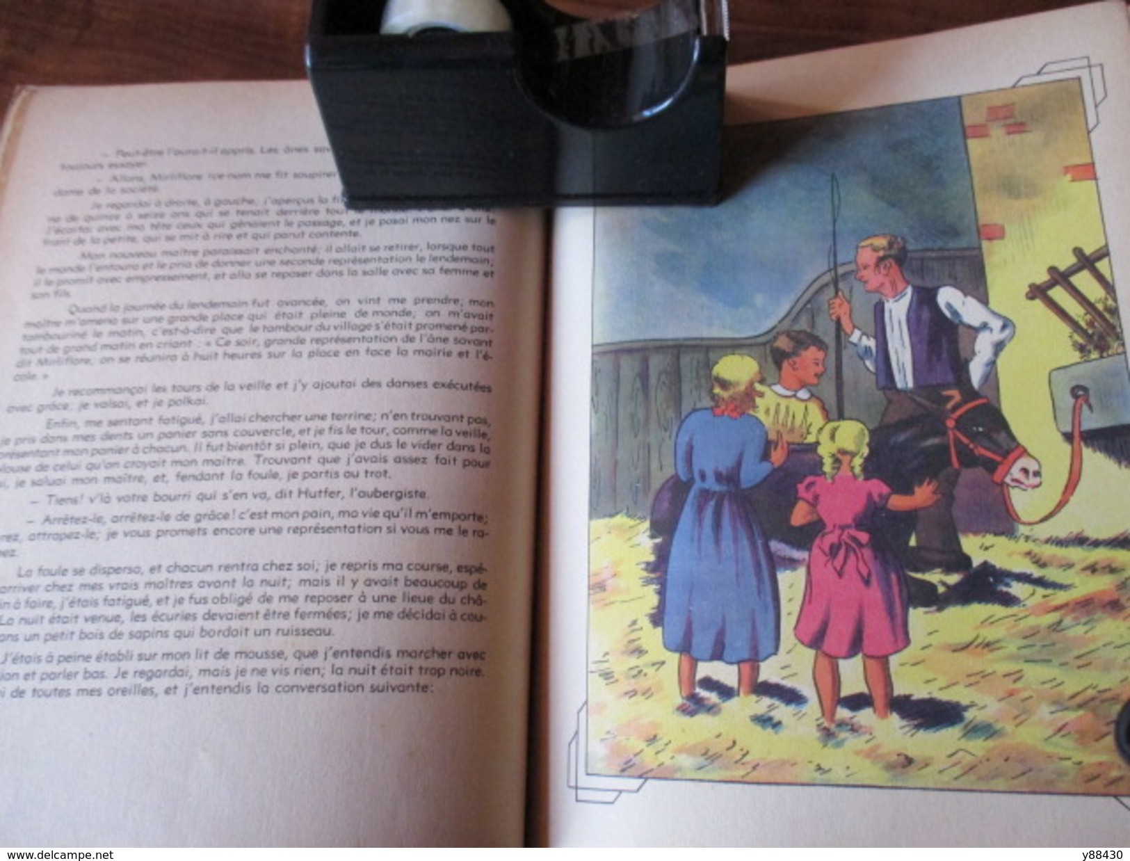 Les MEMOIRES d'un ÂNE - d'après LA COMTESSE DE SEGUR - Année 1950 - Livre de 52 pages - voir les 12 photos