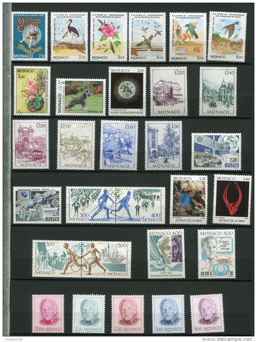 5633   MONACO   Collection**  N° 1753/82   TTB - Collections, Lots & Séries