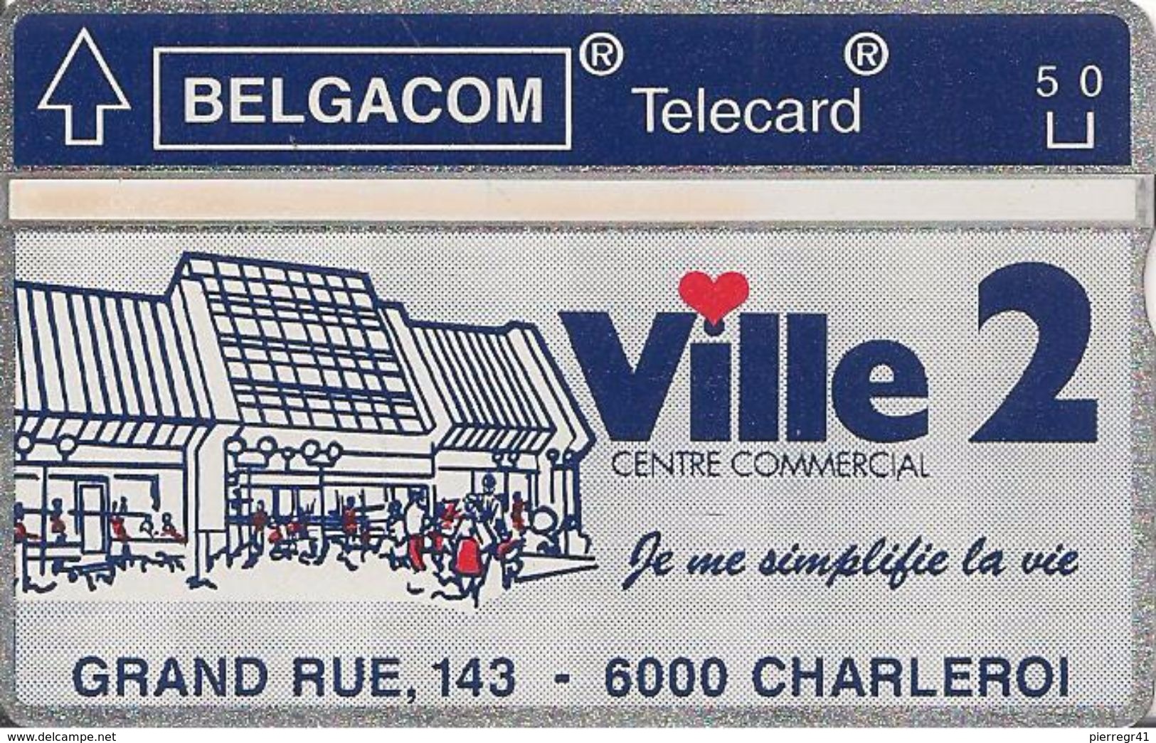 TC+-HOLOGRAPHIQUE-BELGACOM-PUBLICITAIRE-VILLE 2 CHARLEROI-N°208L00575-2800Ex-NEUVE-TBE -RARE - Verzamelingen