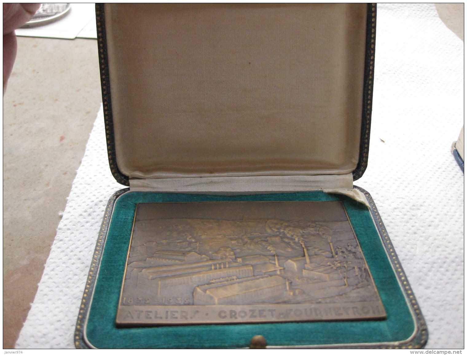 Médaille Benoit FOURNEYRON, Inventeur De La Turbine Paris 1932.Ateliers  Crozet ,par Joanny-Durand - Autres & Non Classés