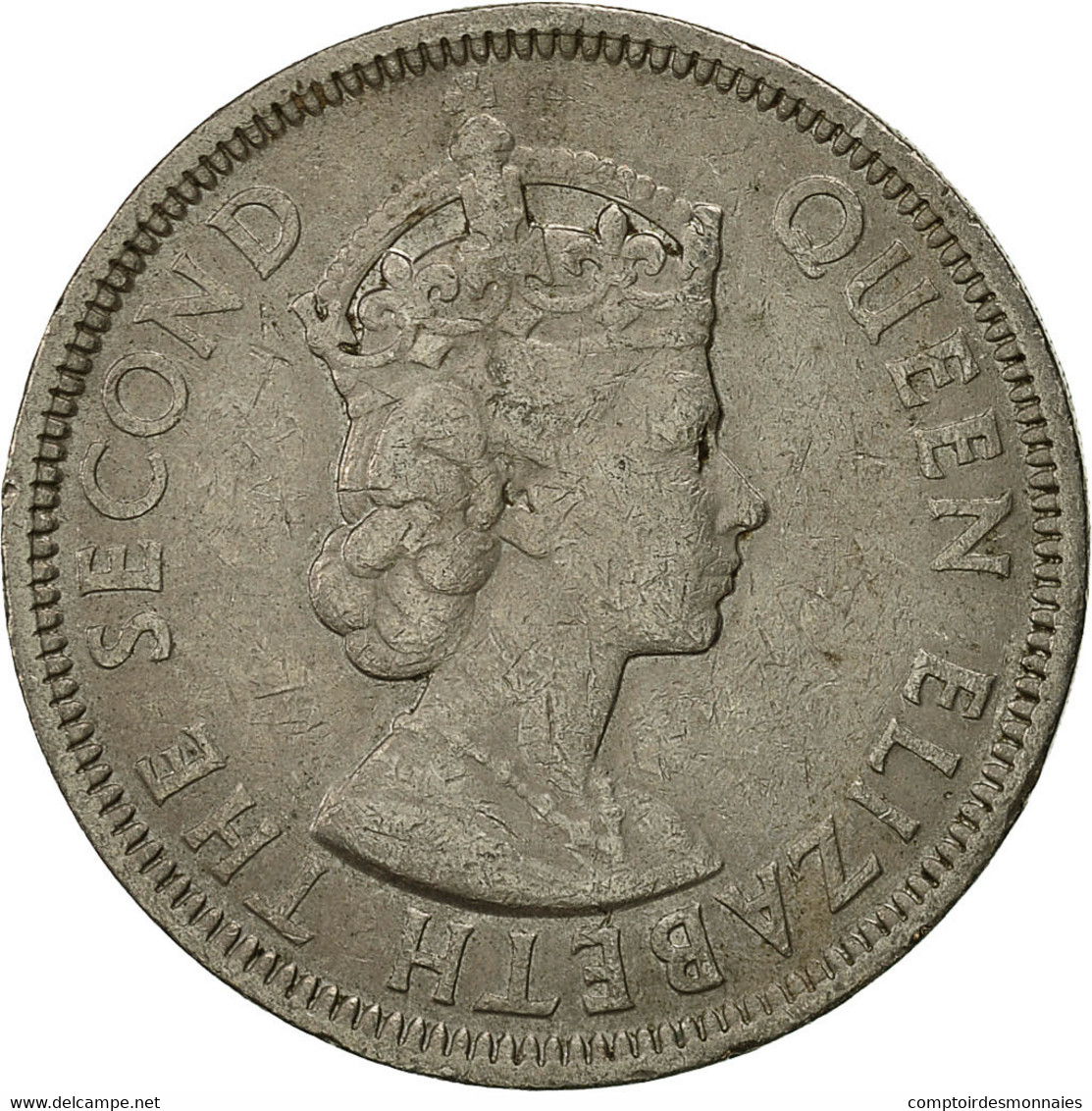 Monnaie, Mauritius, Elizabeth II, Rupee, 1975, TTB, Copper-nickel, KM:35.1 - Maurice