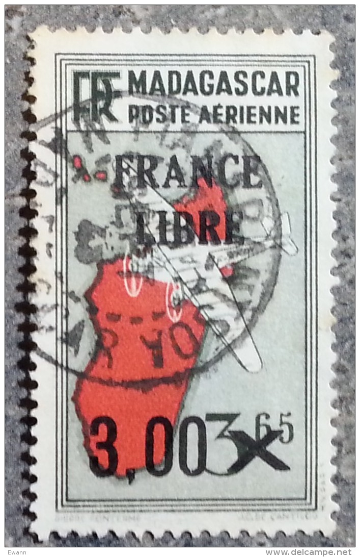 MADAGASCAR - Colonie Française - YT Aérien N°53 - Oblitéré - 1942 - Poste Aérienne