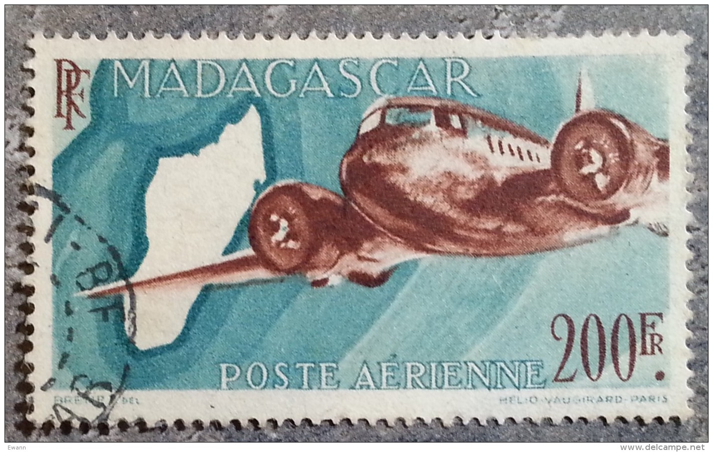 MADAGASCAR - Colonie Française - YT Aérien N°64A - Oblitéré - 1946 - Poste Aérienne