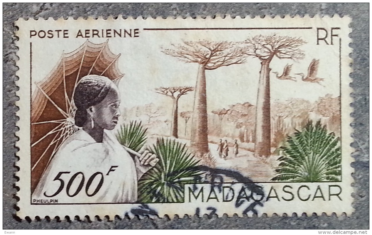 MADAGASCAR - Colonie Française - YT Aérien N°73 - Oblitéré - 1952 - Poste Aérienne