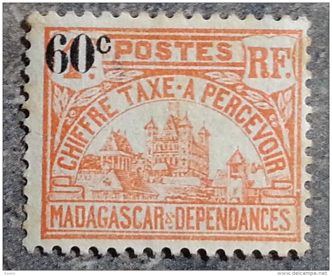 MADAGASCAR - Colonie Française - YT Taxe N°17 - Neuf - 1924/27 - Timbres-taxe