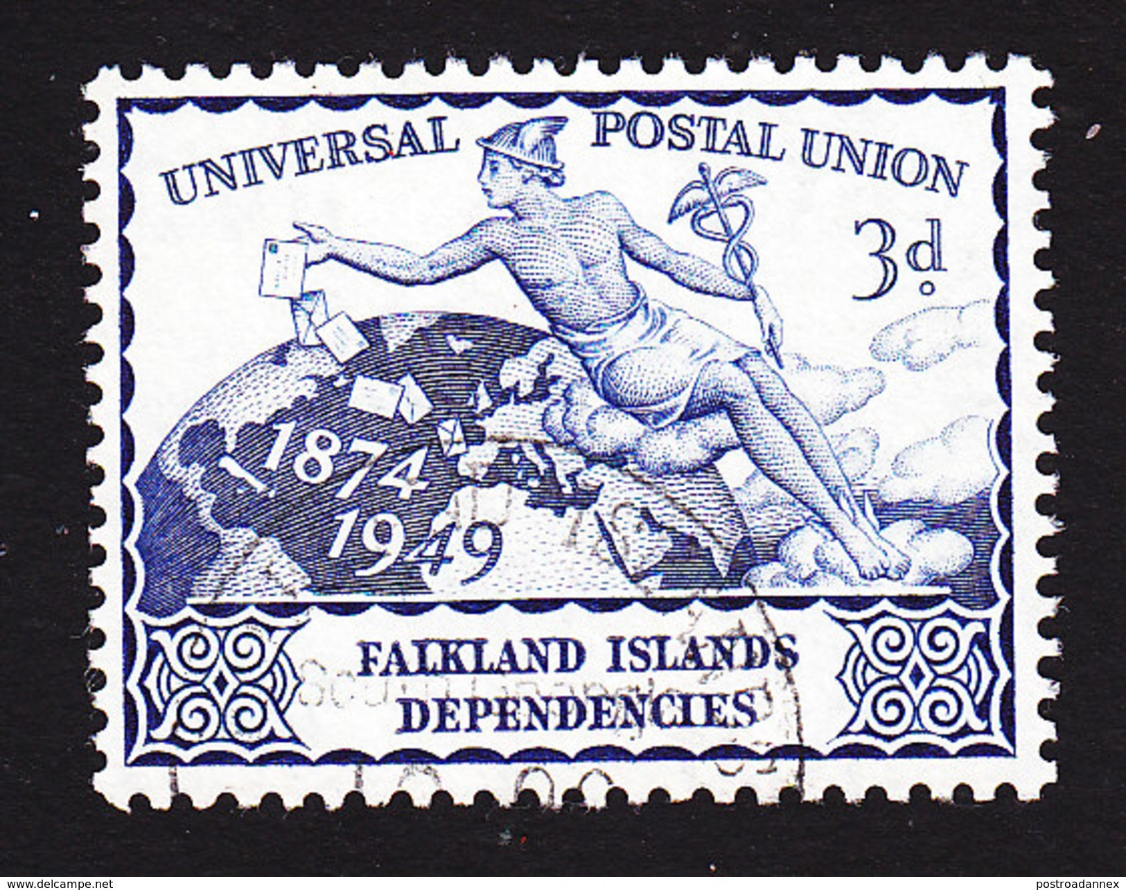 Falkland Islands Dependencies, Scott #1L16, Used, UPU, Issued 1949 - Falkland