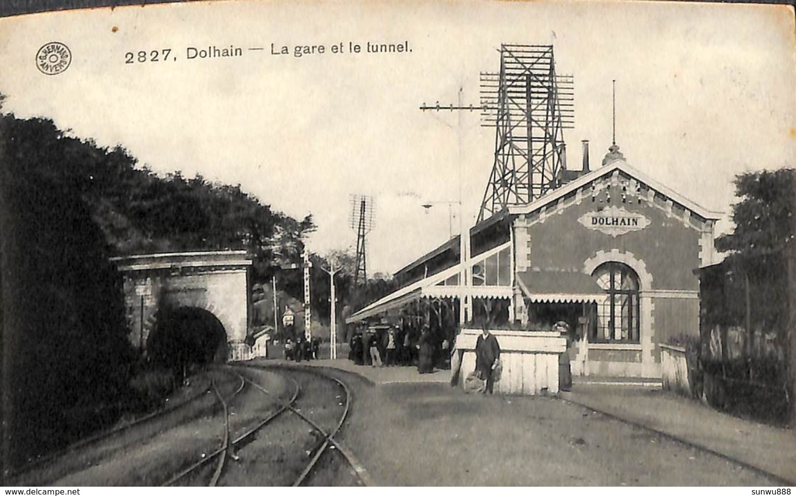 Dolhain - La Gare Et Le Tunnel (animée, G. Hermans, 1911) - Limbourg