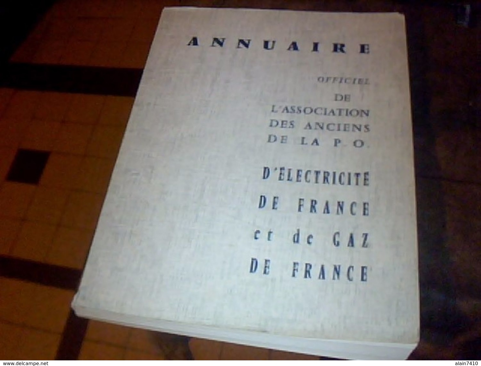 Annuaire Officiel De L Association Des Annciens De La  P.O. D Electriciteee De France Et Gaz De France Annee 1966 - Telefonbücher