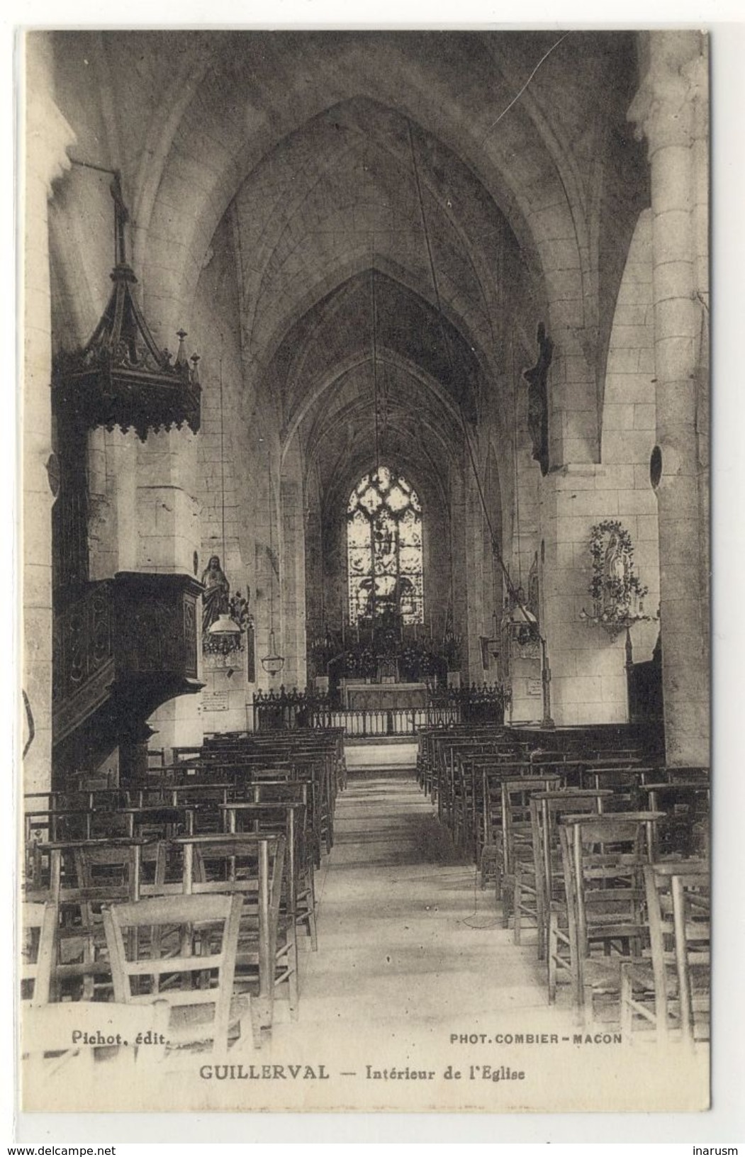 GUILLERVAL  -  Intérieur De L'église  -  Ed. Pichot, N° -- - Autres & Non Classés