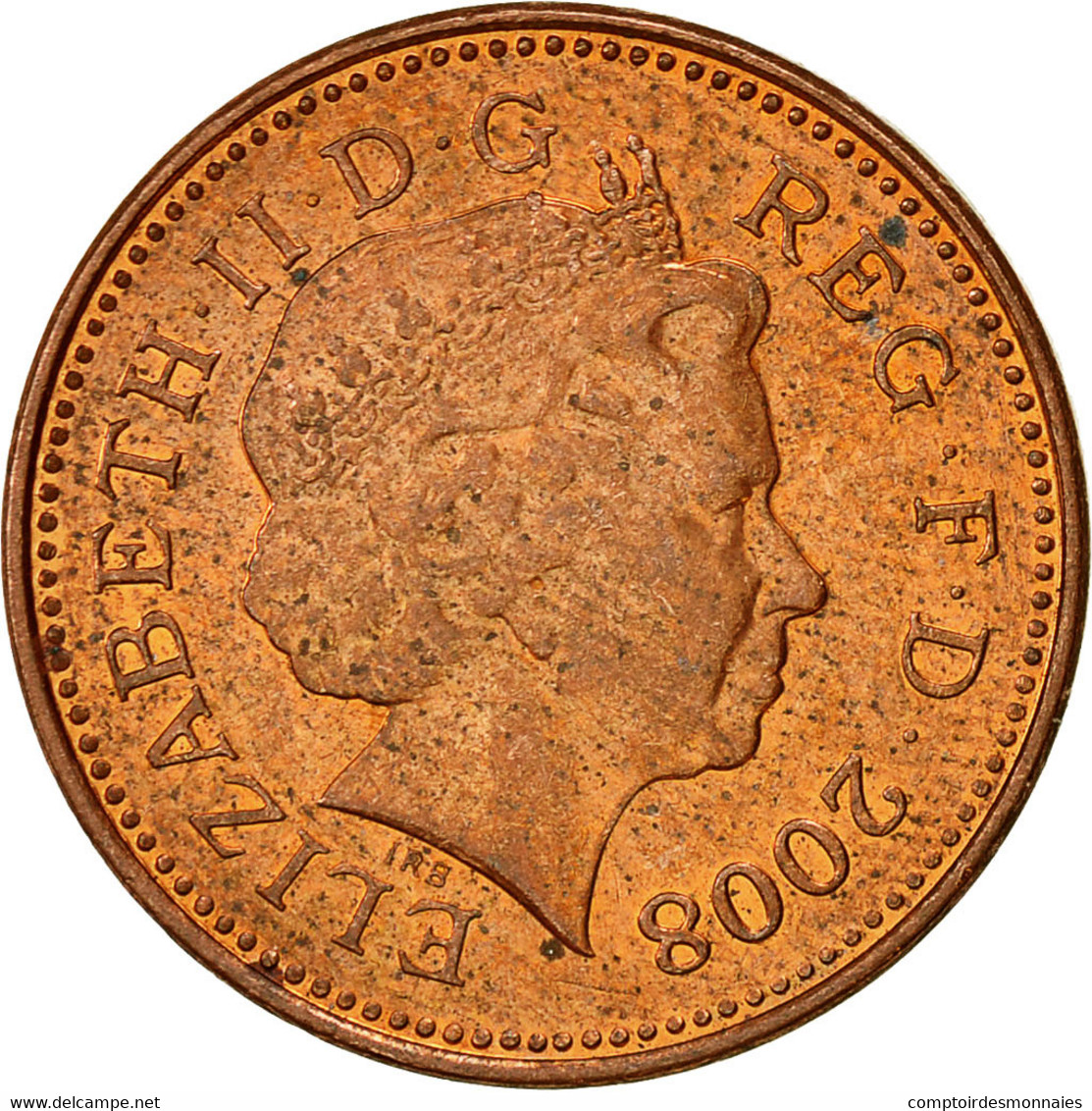Monnaie, Grande-Bretagne, Elizabeth II, Penny, 2008, SUP, Copper Plated Steel - 1 Penny & 1 New Penny