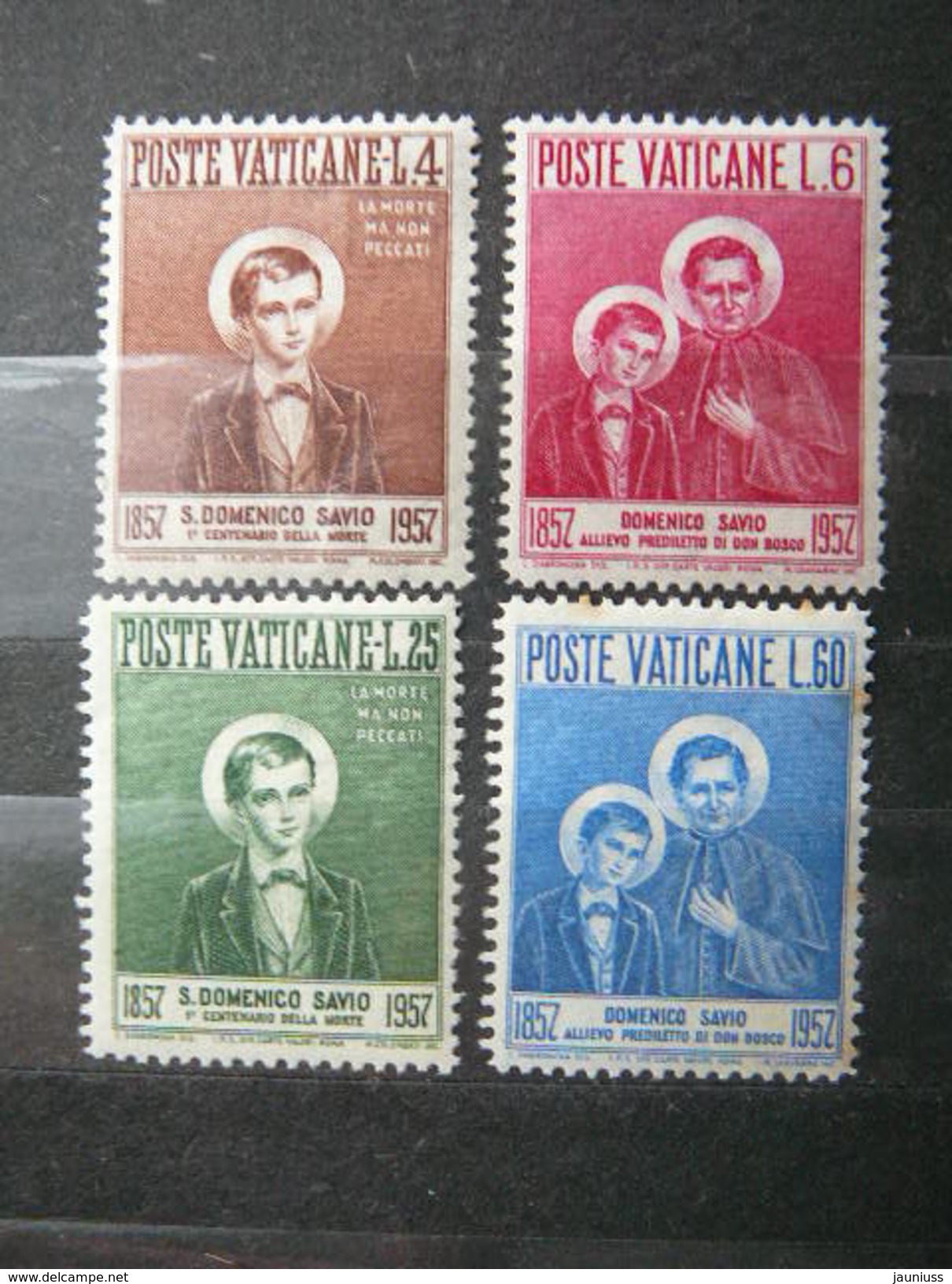 St. Domenico Savio # Vatican Vatikan Vaticano MNH 1957 # Mi. 266/9 - Unused Stamps