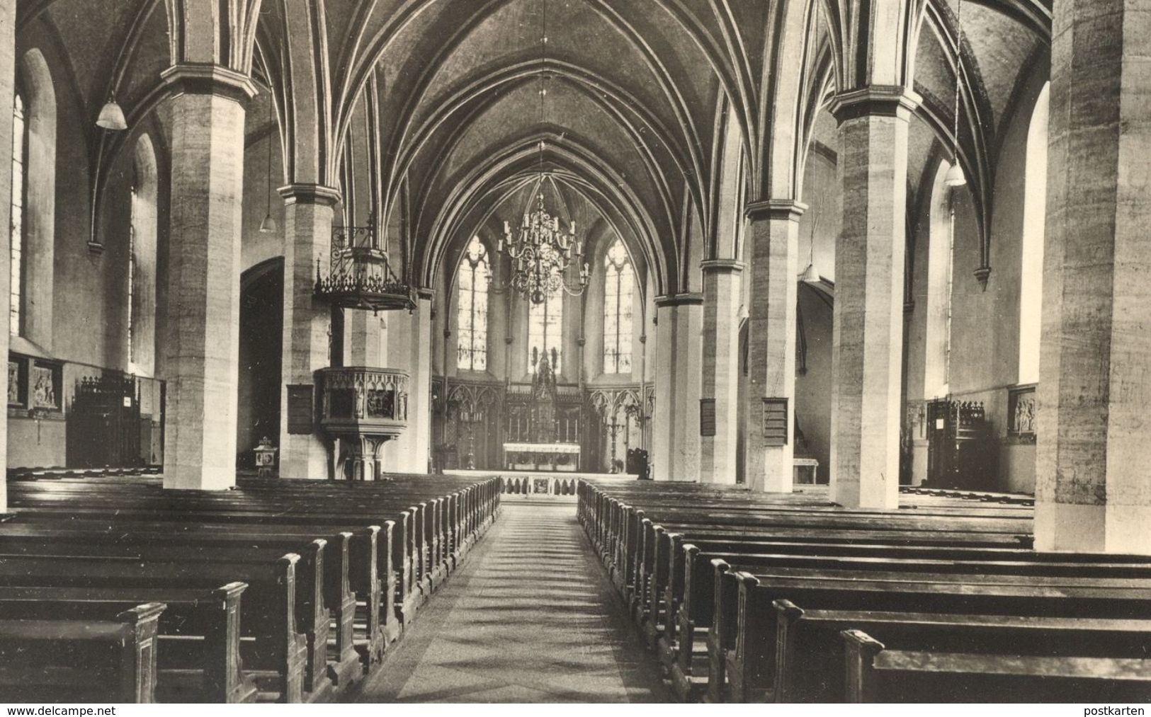 ALTE POSTKARTE EMSDETTEN ST. PANKRATIUS KIRCHE INNENANSICHT Church église Ansichtskarte Cpa Postcard AK - Emsdetten