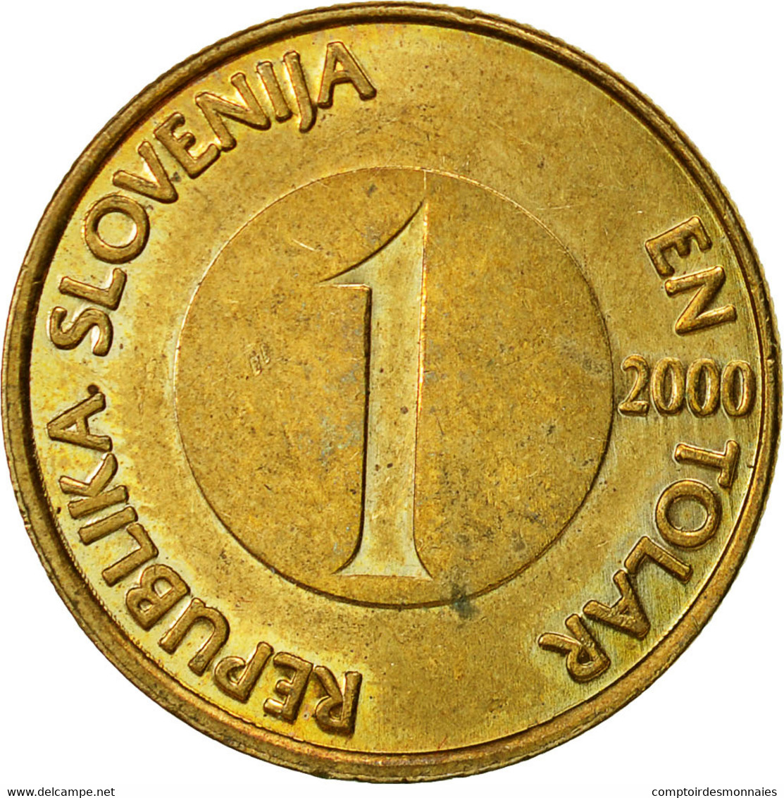 Monnaie, Slovénie, Tolar, 2000, TTB, Nickel-brass, KM:4 - Slovénie