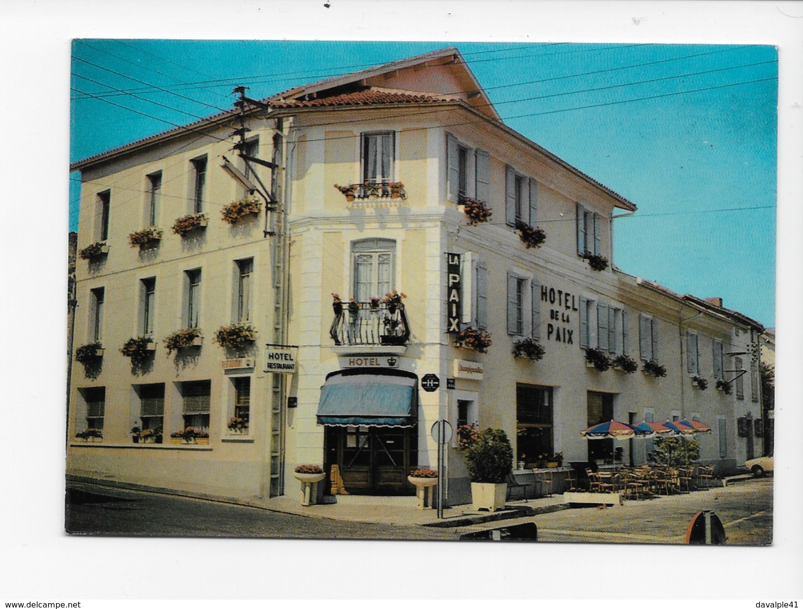 32        RISCLE  HOTEL DE LA PAIX   TRES BON ETAT    2 SCANS - Riscle