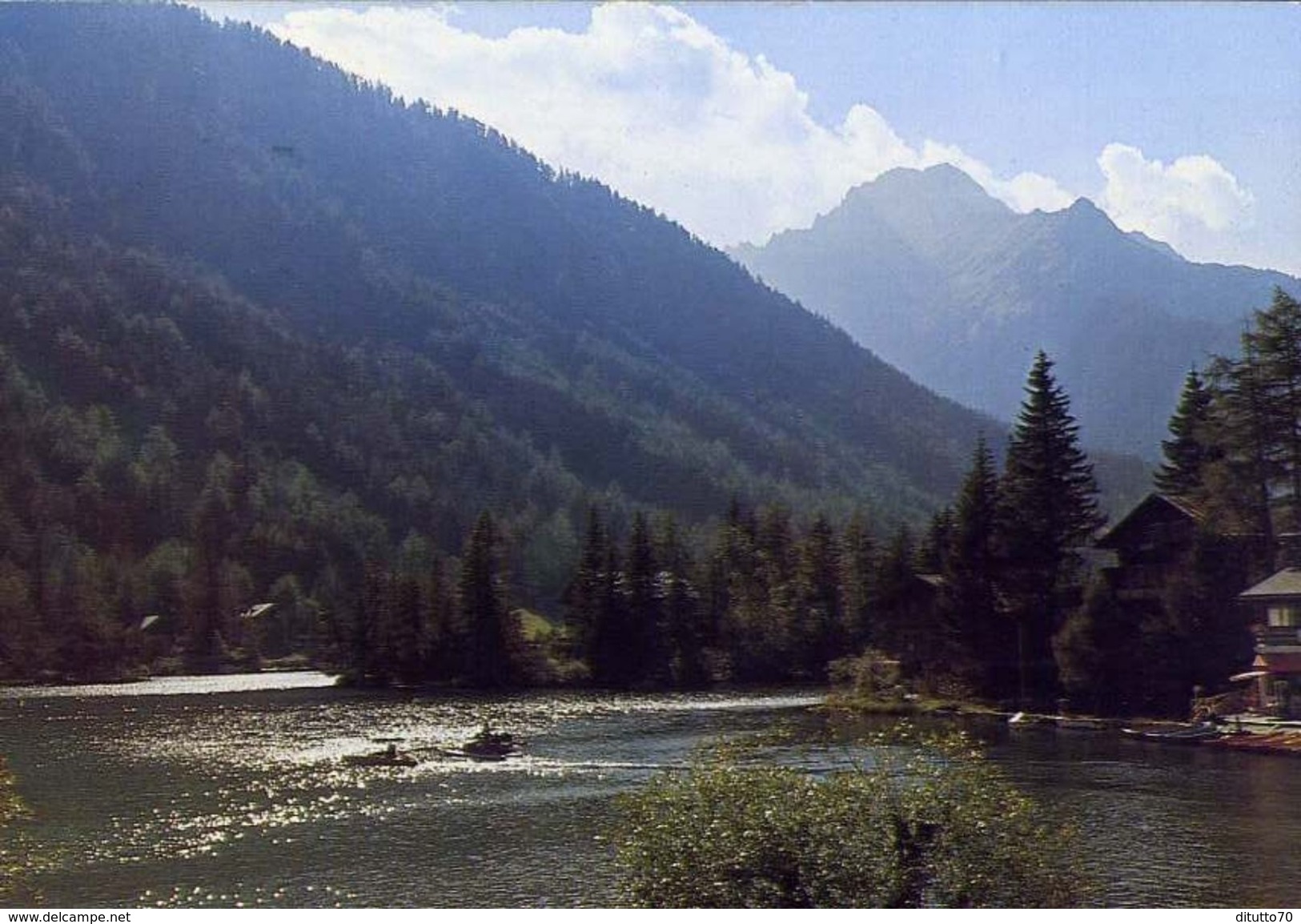 Contrejiour Sur Lac De Champex Valais - Formato Grande Viaggiata – E 3 - Cham