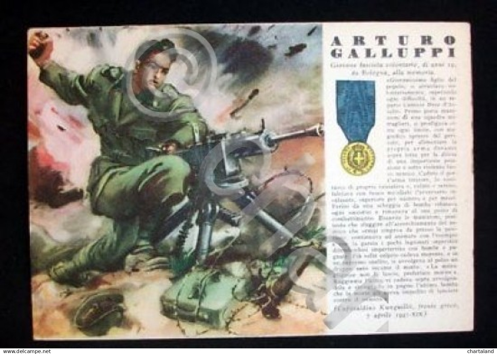 WWII Cartolina - Medaglie D' Oro Guerra 1941 - Galluppi - Altri & Non Classificati