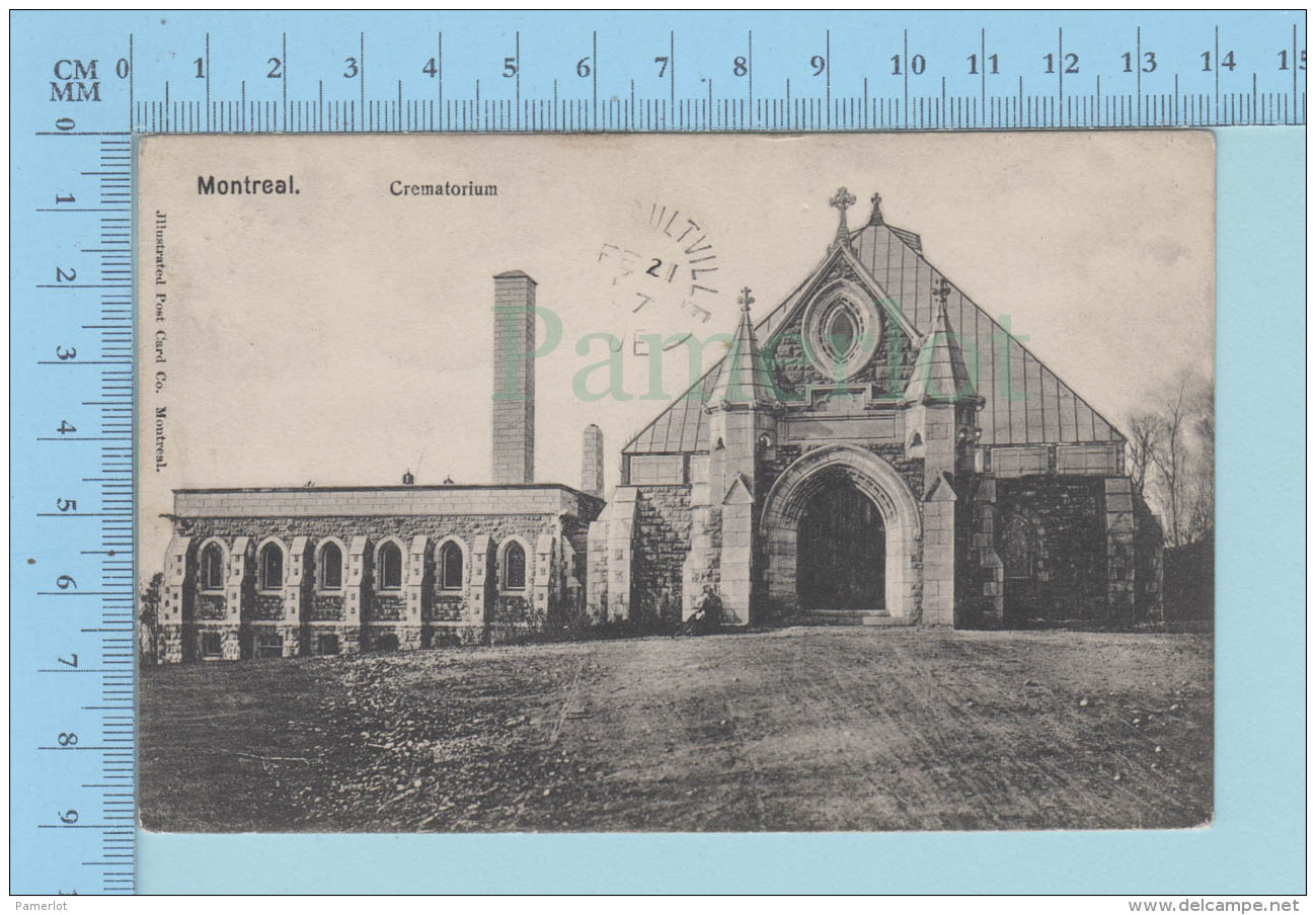 Montreal Quebec Canada -  RARE - Le Crématorium Du Mont Royal  A Servi En 1907  - Postcard Carte Postale - Montreal