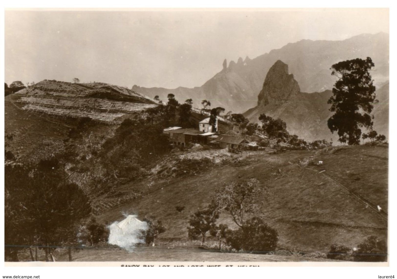 (105) Very Old Postcard / Carte Ancienne - St Helena Island - Sandy Bay - Saint Helena Island