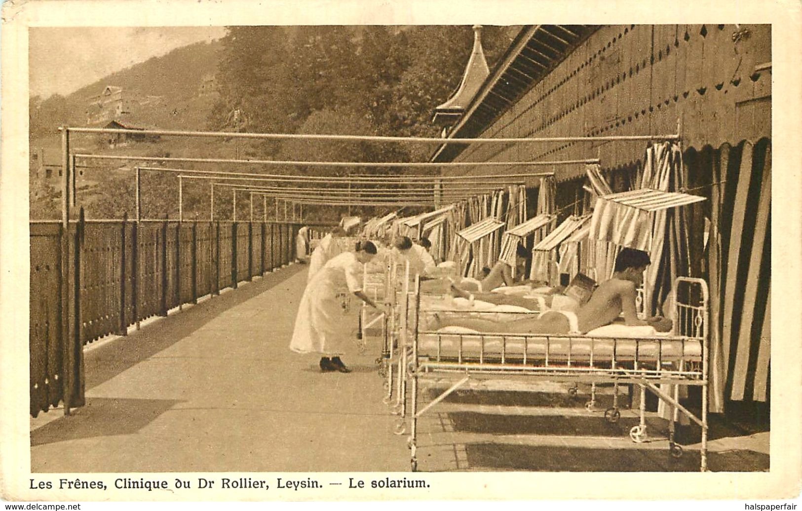 LES FRENES, CLINIQUE, LEYSIN, LE SOLARIUM, PARIS, Val-de-Marne, FRANCE, VINTAGE POSTCARD - Andere & Zonder Classificatie