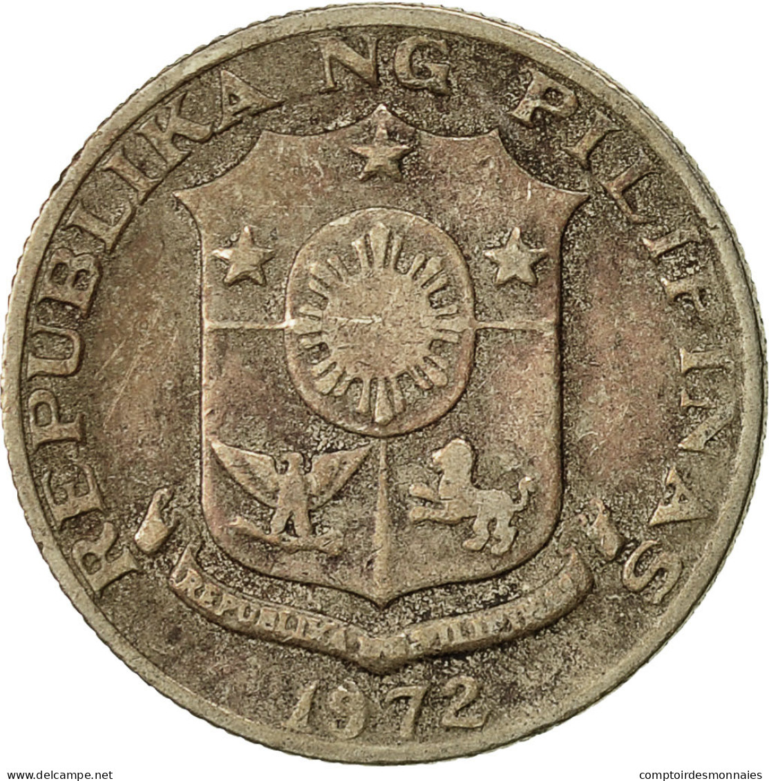 Monnaie, Philippines, 10 Sentimos, 1972, TB+, Copper-nickel, KM:198 - Philippines