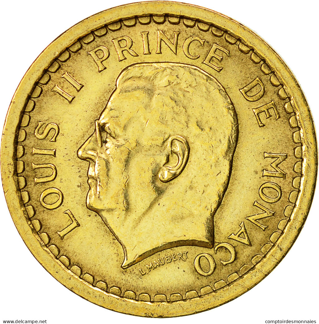 Monnaie, Monaco, Louis II, 2 Francs, Undated (1943), Poissy, TTB - 1922-1949 Louis II