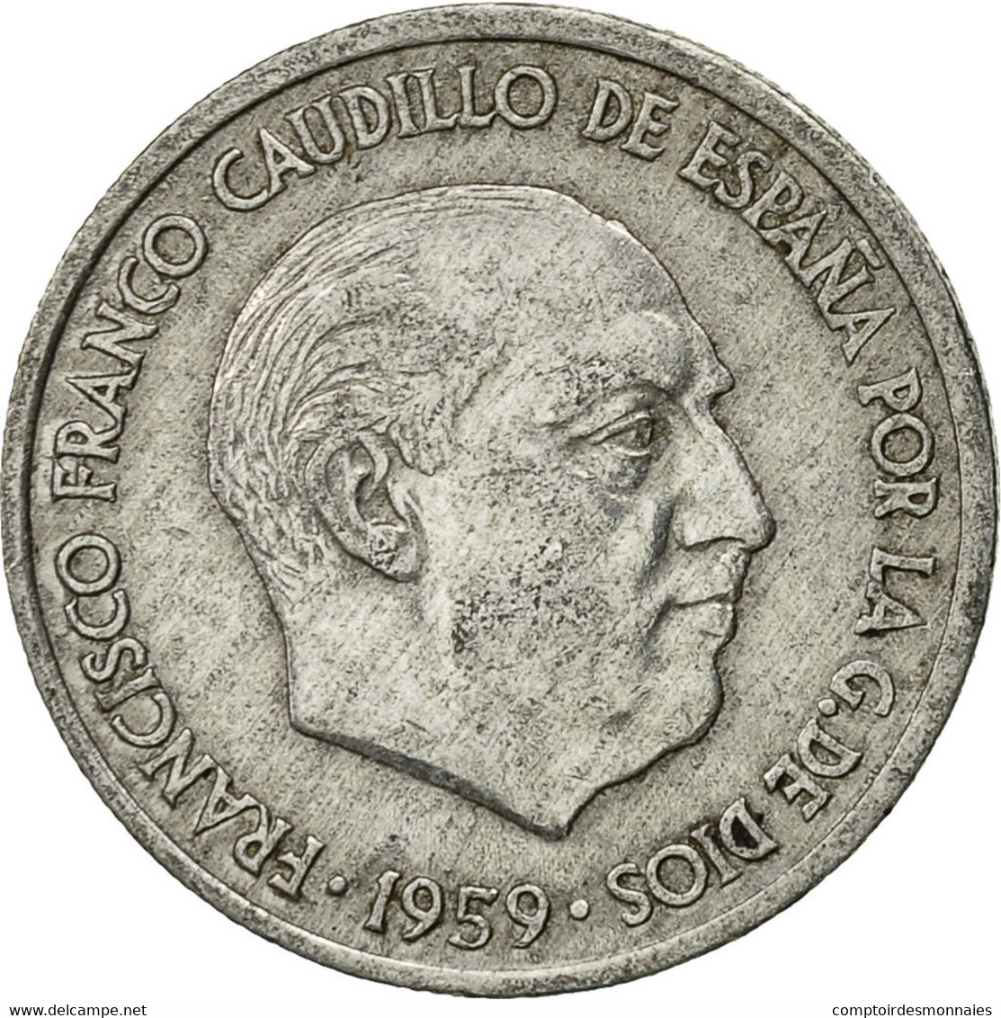 Monnaie, Espagne, Francisco Franco, Caudillo, 10 Centimos, 1959, TTB, Aluminium - 10 Centimos