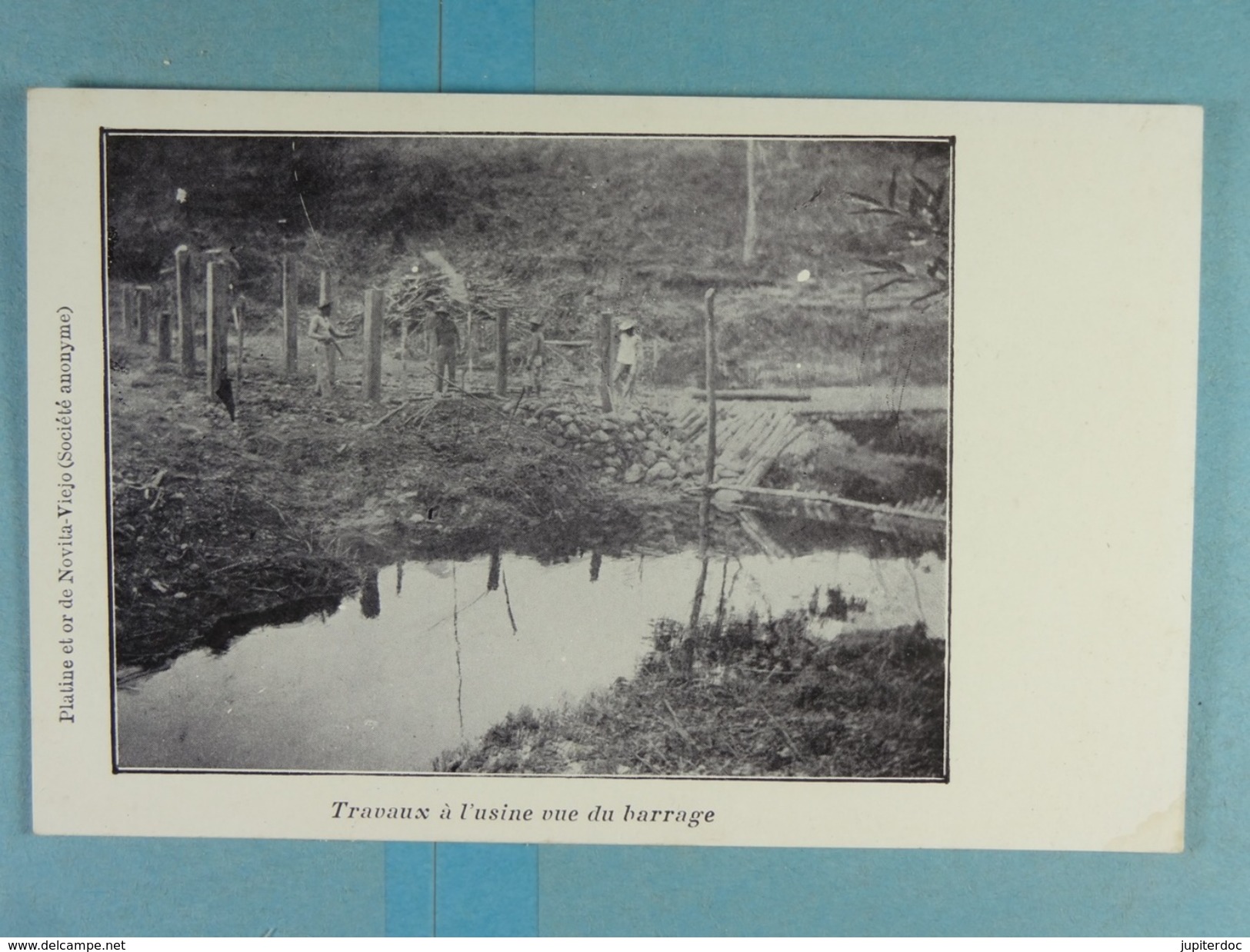 Platine Et Or De Novita-Viejo Travaux à L'usine Vue Du Barrage - Colombie