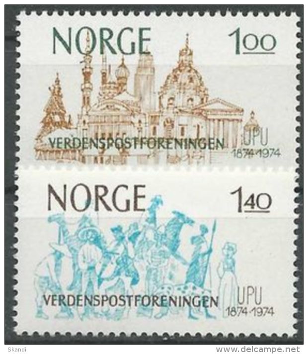 NORWEGEN 1974 Mi-Nr. 691/92 ** MNH - Ungebraucht