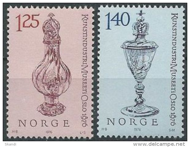 NORWEGEN 1976 Mi-Nr. 722/23 ** MNH - Ungebraucht