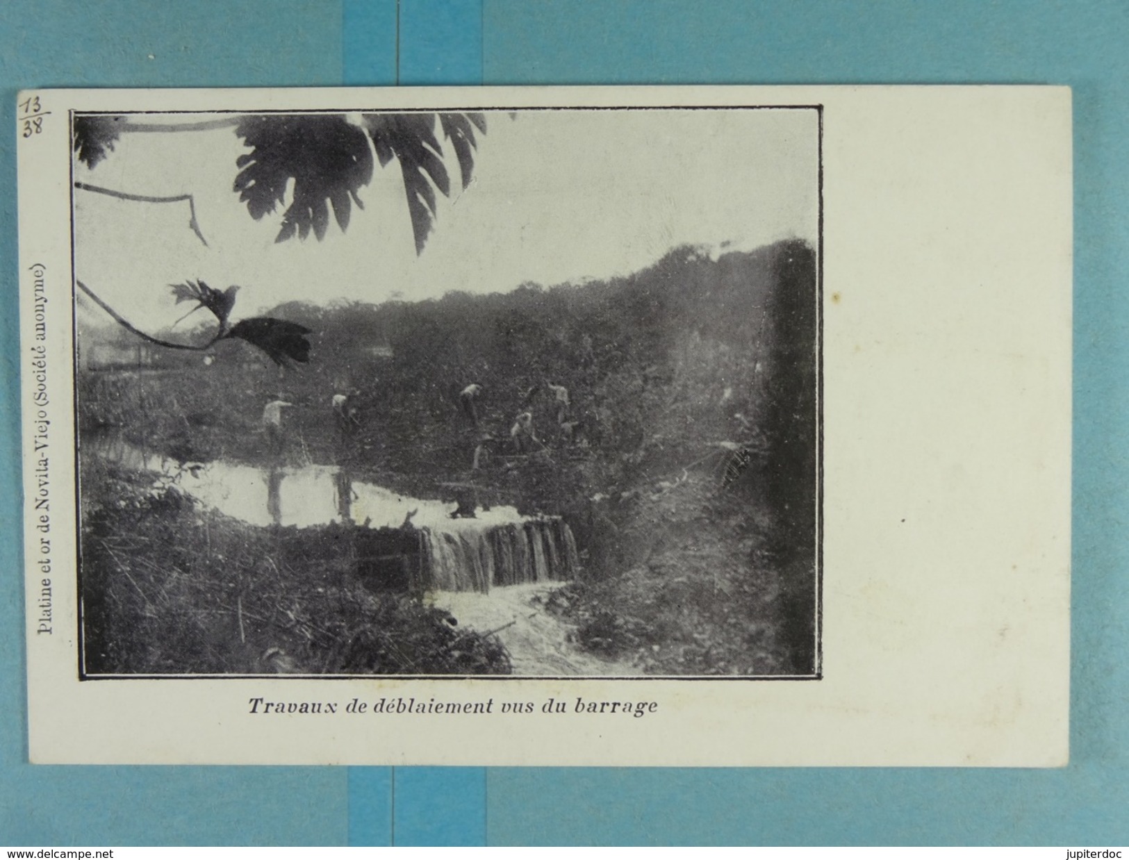 Platine Et Or De Novita-Viejo Travaux De Déblaiement Vus Du Barrage - Colombia