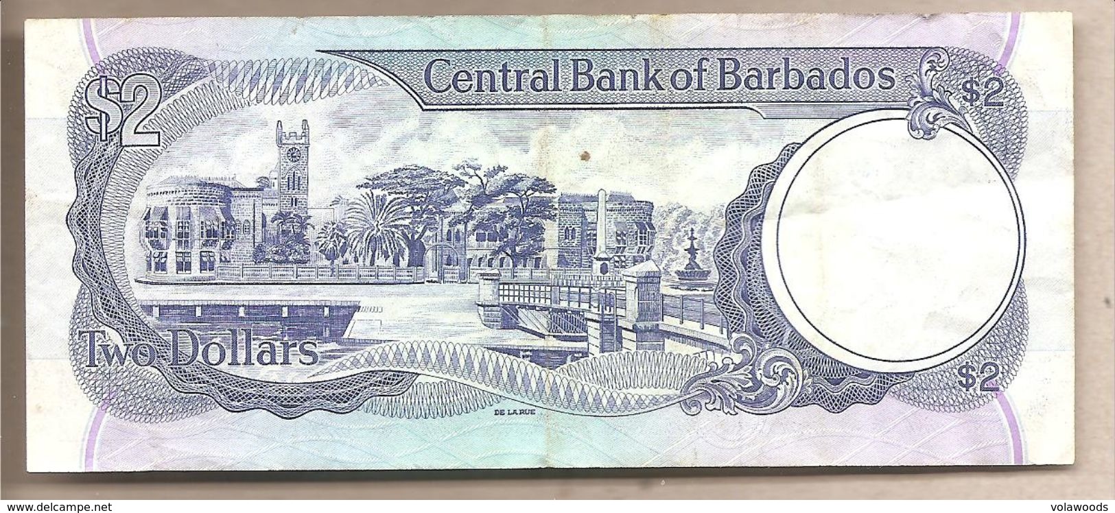 Barbados - Banconota Circolata Da 2 Dollari - 1986 - Barbados