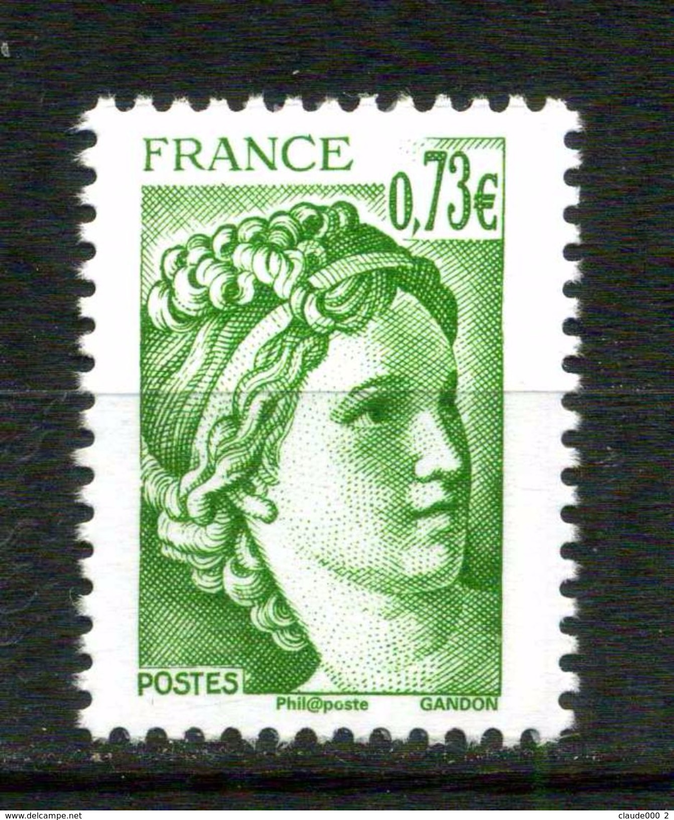 FRANCE N° 5183 SABINE DE GANDON VERTE DU CARNET 40 ANS SABINE SALON AUTOMNE 2017 NEUF ** - Ongebruikt