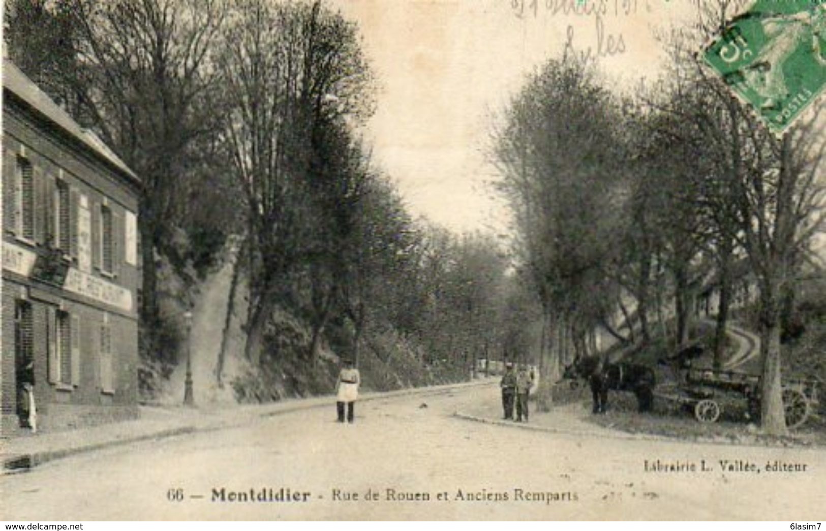 CPA - MONTDIDIER (80) - Aspect De La Rue De Rouen En 1916 - Montdidier