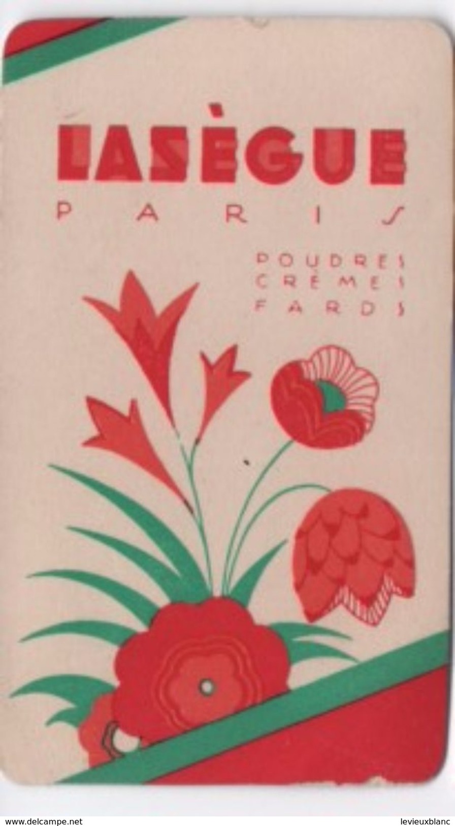Carte Parfumée ( Ne Sent Plus)/ LASEGUE/Paris/Poudres Crêmes Fards/ Vers 1920-1930       PARF99bis - Anciennes (jusque 1960)