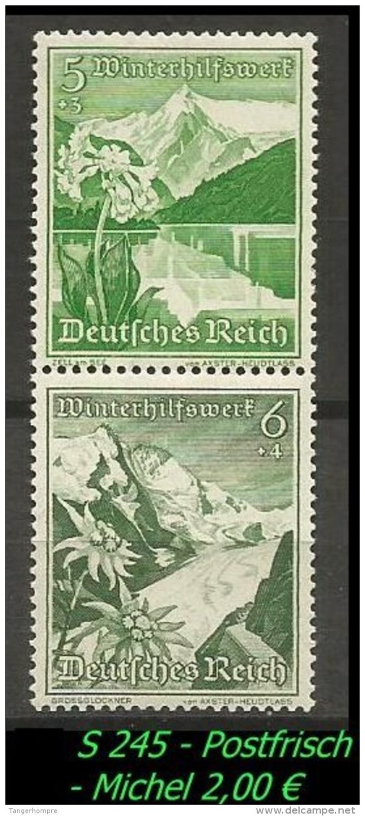 Deutsches Reich - Zusammendruck - Mi. Nr. S 245 - Postfrisch. - Zusammendrucke