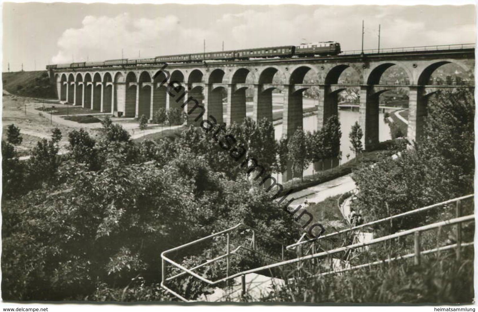 Bietigheim - Viadukt - Foto-AK 60er Jahre - Verlag Dr Hans Knöpel Heilbronn - Bietigheim-Bissingen